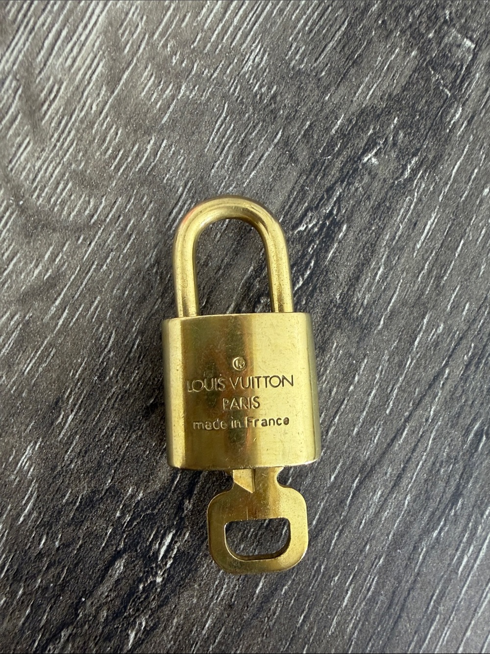 Louis Vuitton Gold-Tone Padlock Key Holder